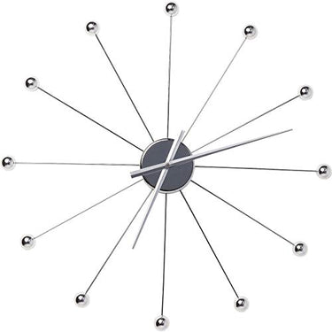 Kare Design Wanduhr Like Umbrella Balls, Chrom, 60cm Durchmesser, Uhr, Sthalgestell, Quarzuhrwerk, Batterie nicht inklusive im Sale